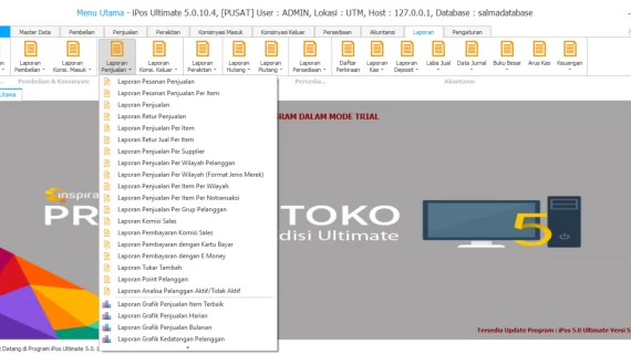 Cara Menampilkan Laporan Penjualan di Aplikasi Kasir IPOS 5